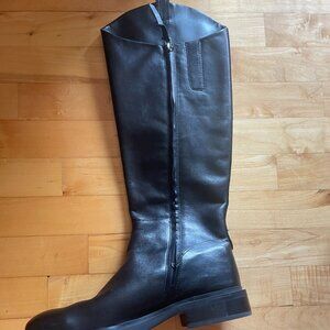 Delman Tall Black Leather Riding Boots – Women’s Size 9.5